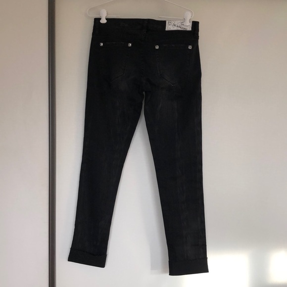 Blank NYC distressed black jeans - Picture 2 of 6